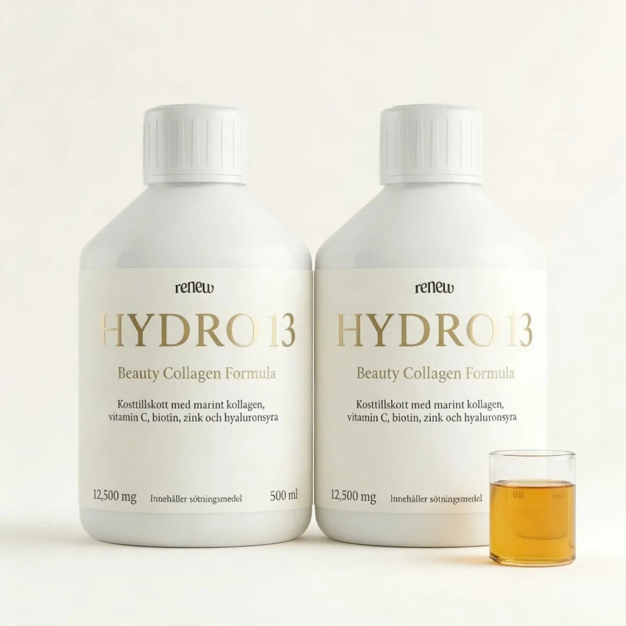 Två flaskor flytande marint kollagen 500 ml