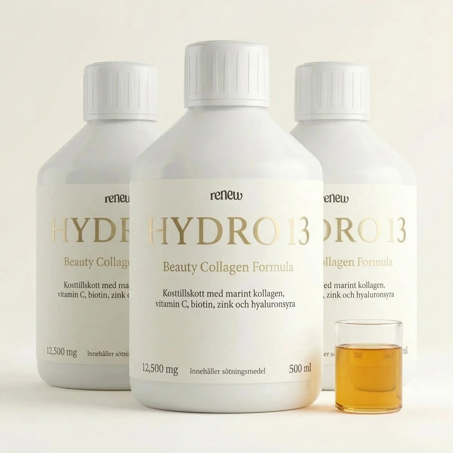 Tre flaskor flytande marint kollagen 500 ml