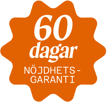 60 dagars nöjdhetsgaranti